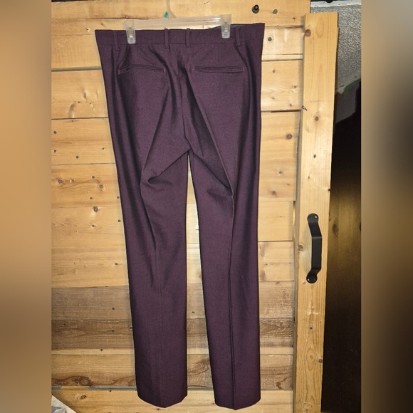 GAP Women's Straight Leg Pants in Deep Purple - Picture 2 of 5